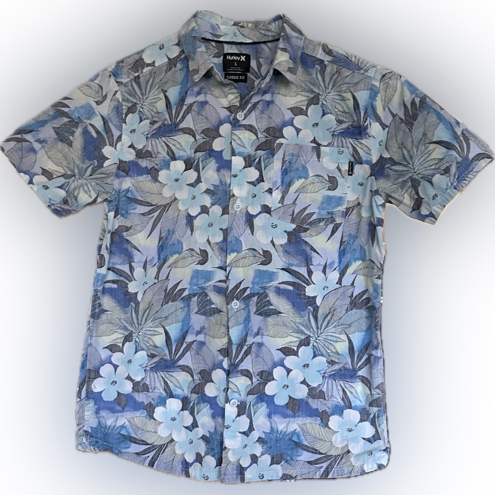 Hurley button down shirt, Boys size Large